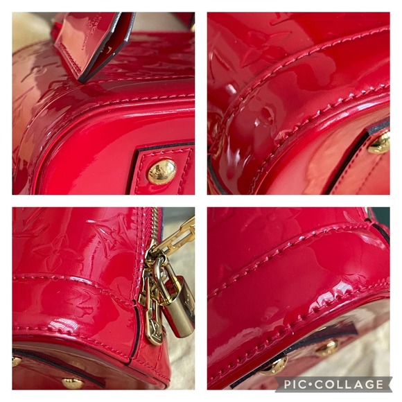❌SOLD❌Louis Vuitton BB Alma Vernis Red Leather Crossbody Bag - Picture 13 of 13